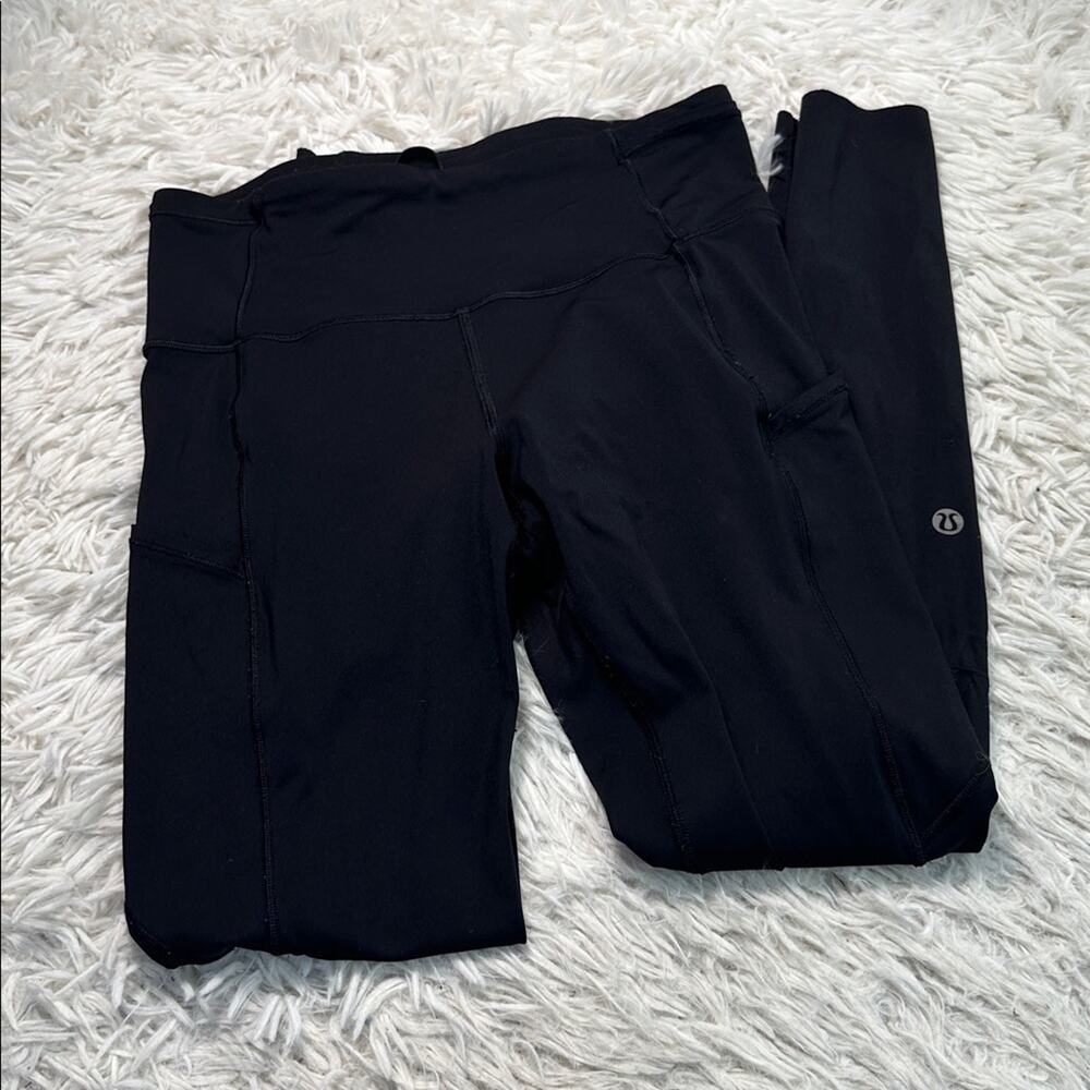 Lululemon Fast & Free 7/8 Tight II *Nulux 25" Black